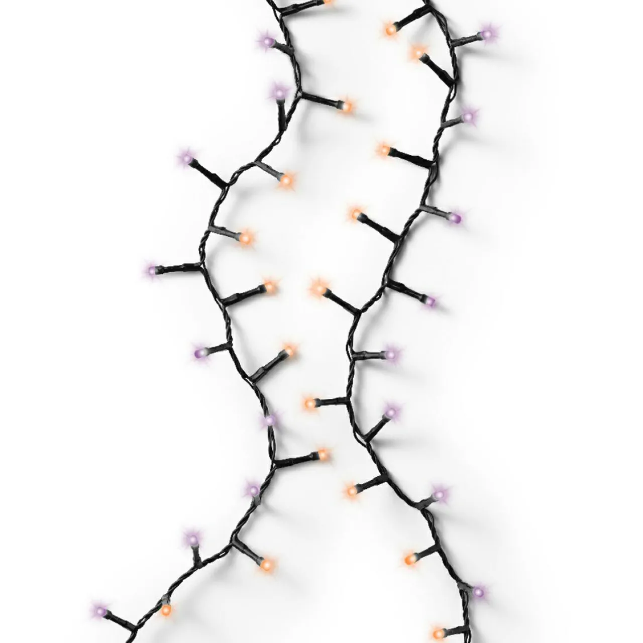 Guirlande Lumineuse|KAEMINGK Guirlande lumineuse 11 m 500 LED câble noir Luxe Bicolore Orange et violet Bicolore Orange / Violet - câble noir