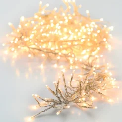 Guirlande Lumineuse|KOOPMAN Guirlande lumineuse 8,40 m 1152 LED câble transparent Boa Blanc chaud Blanc Chaud - câble transparent