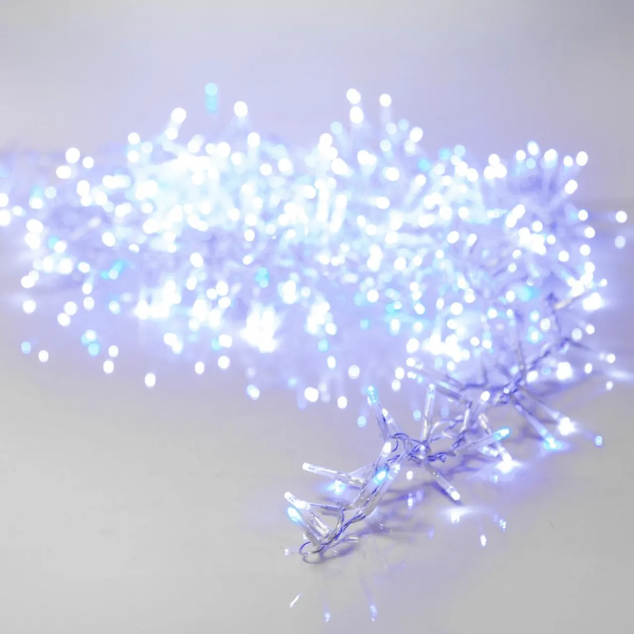 Guirlande Lumineuse|KAEMINGK Guirlande lumineuse 11 m 500 LED câble transparent Luxe Bicolore Blanc et bleu Bicolore Bleu / Blanc froid - câble transparent