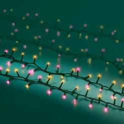 Guirlande Lumineuse|KAEMINGK Guirlande lumineuse 11 m 500 LED câble vert Luxe Bicolore Rose et blanc Bicolore Blanc / Rose - câble vert