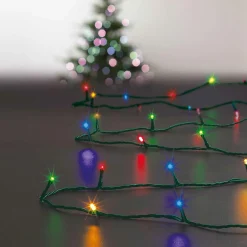 Guirlande Lumineuse|Feeric Lights & Christmas Guirlande lumineuse 10 m 100 LED câble vert Timer Multicolore Multicolore - câble vert