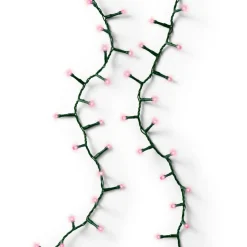 Guirlande Lumineuse|KAEMINGK Guirlande lumineuse 11 m 500 LED câble vert Luxe Rose Rose - câble vert