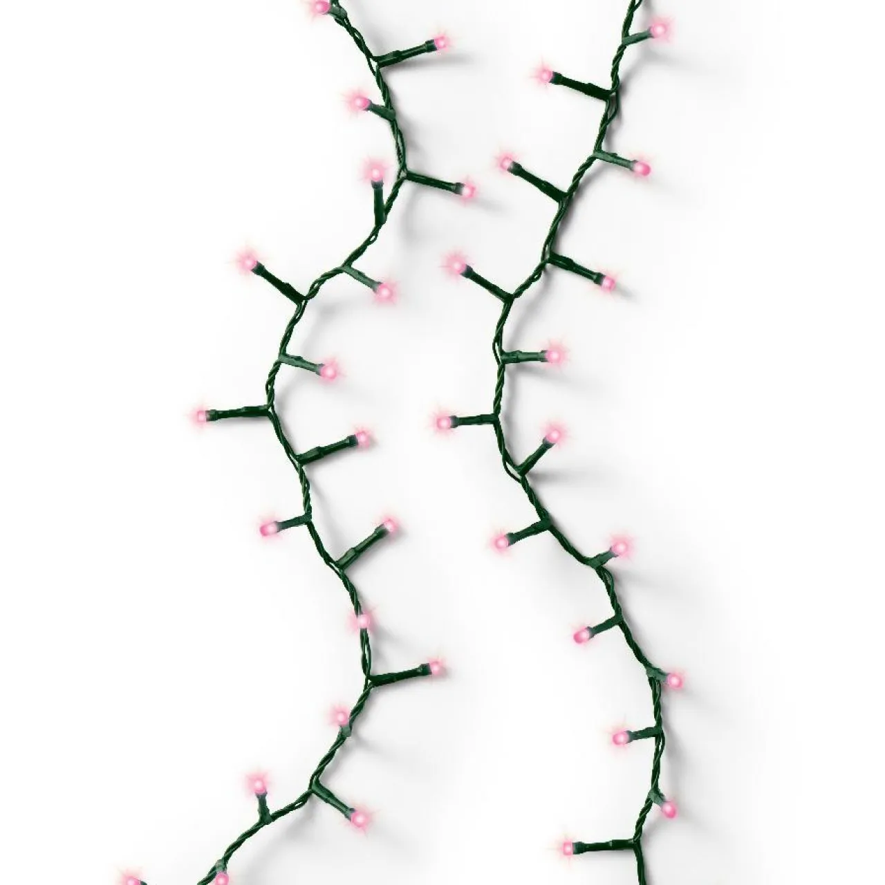 Guirlande Lumineuse|KAEMINGK Guirlande lumineuse 11 m 500 LED câble vert Luxe Rose Rose - câble vert