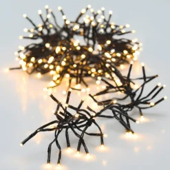 Guirlande Lumineuse|KOOPMAN Guirlande lumineuse 8,4 m 1152 LED câble noir Boa Blanc extra chaud Blanc très chaud - câble noir