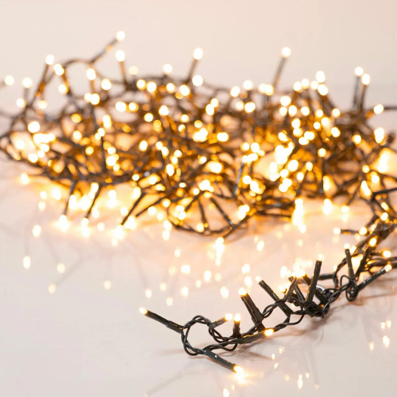 Guirlande Lumineuse Grand Format|Guirlande Lumineuse|KAEMINGK Guirlande lumineuse 60 m 3000 LED câble vert Luxe Blanc chaud doré Blanc chaud doré - câble vert