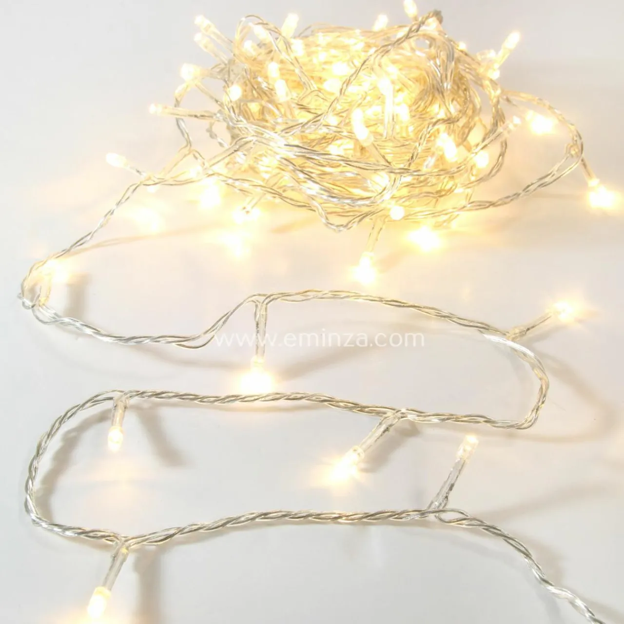 Guirlande Lumineuse|Feeric Lights & Christmas Guirlande lumineuse 10 m 100 LED câble transparent Timer Blanc chaud Blanc Chaud - câble transparent