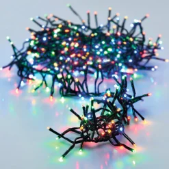 Guirlande Lumineuse|KOOPMAN Guirlande lumineuse 8,40 m 1152 LED câble noir Boa Multicouleur Multicolore - câble noir