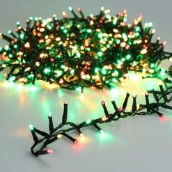 Guirlande Lumineuse|KOOPMAN Guirlande lumineuse 4,20 m 576 LED câble noir Luxe Multicolore Multicolore - câble noir