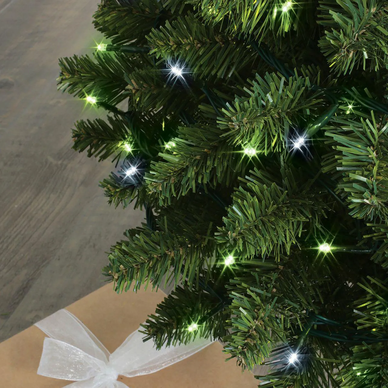 Guirlande Lumineuse|BLACHERE Guirlande lumineuse 8 m 128 LED câble transparent Flashing light Bicolore Vert et blanc froid Multicolore