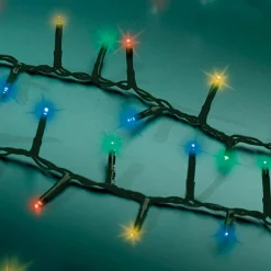 Guirlande Lumineuse Grand Format|Guirlande Lumineuse|KAEMINGK Guirlande lumineuse 22,50 m 1000 LED câble vert Luxe Multicouleur Multicolore - câble vert