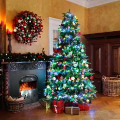 Guirlande Lumineuse Grand Format|Guirlande Lumineuse|KAEMINGK Guirlande lumineuse 22,50 m 1000 LED câble vert Luxe Multicouleur Multicolore - câble vert