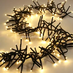 Guirlande Lumineuse|KOOPMAN Guirlande lumineuse 5,60 m 768 LED câble noir Boa Blanc chaud Blanc Chaud - câble noir