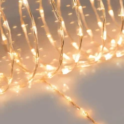 Guirlande Lumineuse Grand Format|Guirlande Lumineuse|KOOPMAN Guirlande lumineuse 24 m 800 Micro LED câble transparent Extra Blanc chaud