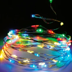 Guirlande Lumineuse|KOOPMAN Guirlande lumineuse 32 m 320 Micro LED Fil d'argent Multicolore