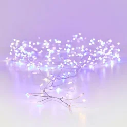 Guirlande Lumineuse|KAEMINGK Guirlande lumineuse 12 m 960 Micro LED câble argent Luxe Tricolore Rose blanc chaud et froid Tricolore Rose Blanc chaud / froid - câble argent