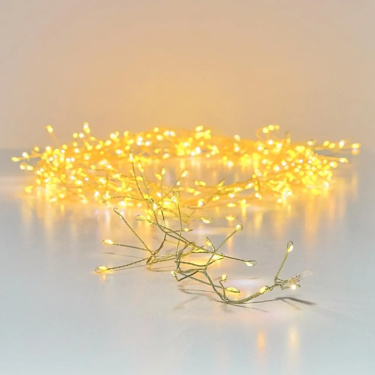 Guirlande Lumineuse|KAEMINGK Guirlande lumineuse 6 m 480 Micro LED câble or Luxe bicolore Blanc chaud et froid Bicolore Blanc chaud / Blanc froid - Câble Or