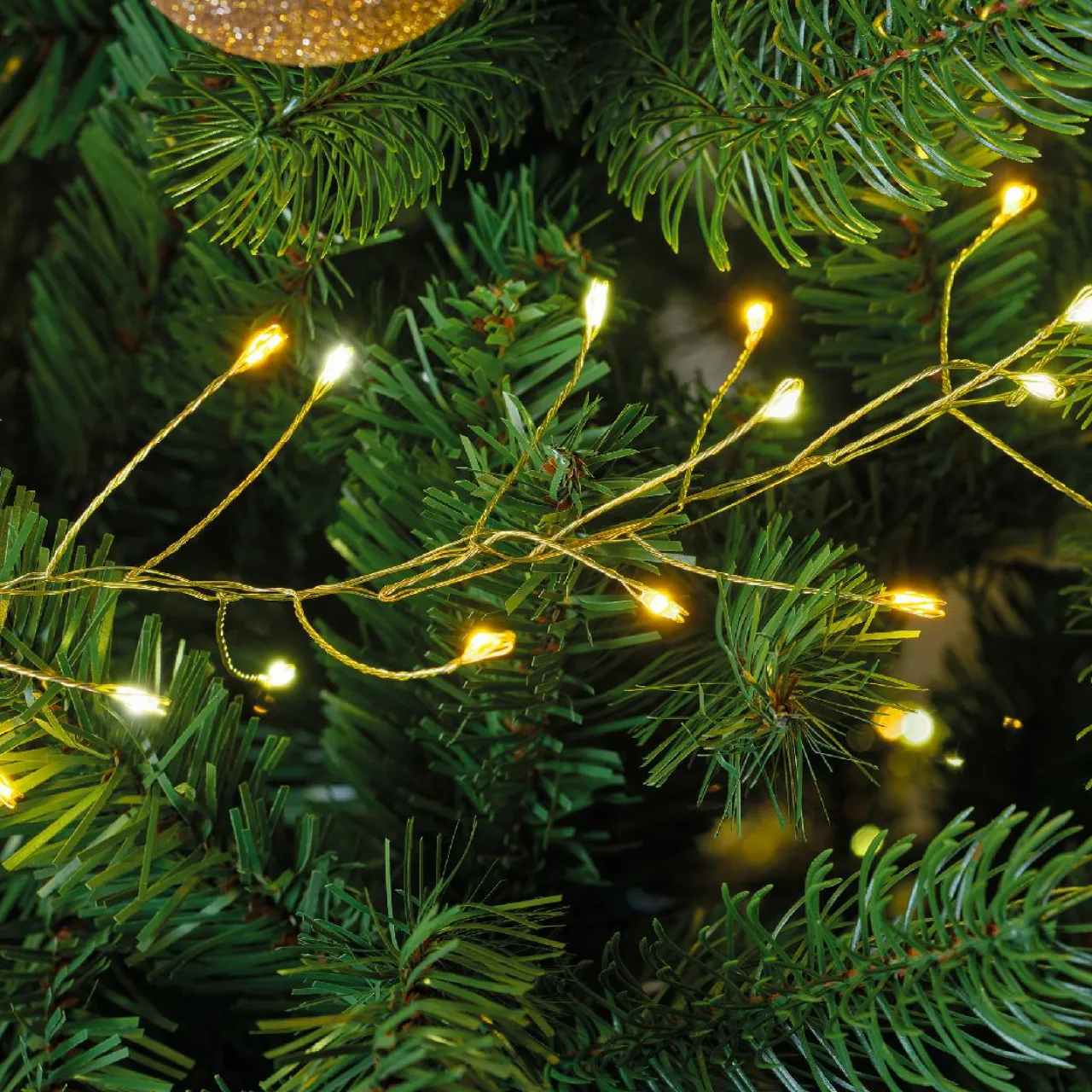 Guirlande Lumineuse|KAEMINGK Guirlande lumineuse 6 m 480 Micro LED câble or Luxe bicolore Blanc chaud et froid Bicolore Blanc chaud / Blanc froid - Câble Or