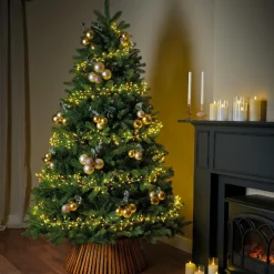 Guirlande Lumineuse|KAEMINGK Guirlande lumineuse 6 m 480 Micro LED câble or Luxe bicolore Blanc chaud et froid Bicolore Blanc chaud / Blanc froid - Câble Or