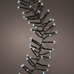 Guirlande Lumineuse|KAEMINGK Guirlande lumineuse à piles 2 m 192 LED câble noir Grappe Durawise Blanc froid
