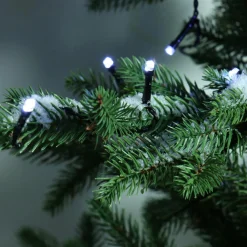 Guirlande Lumineuse|KAEMINGK Guirlande lumineuse à piles 7,10 m 96 LED câble noir Durawise Blanc froid Blanc Froid - câble noir