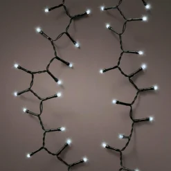 Guirlande Lumineuse|KAEMINGK Guirlande lumineuse à piles 4,70 m 192 LED câble noir Durawise Blanc froid Blanc Froid - câble noir
