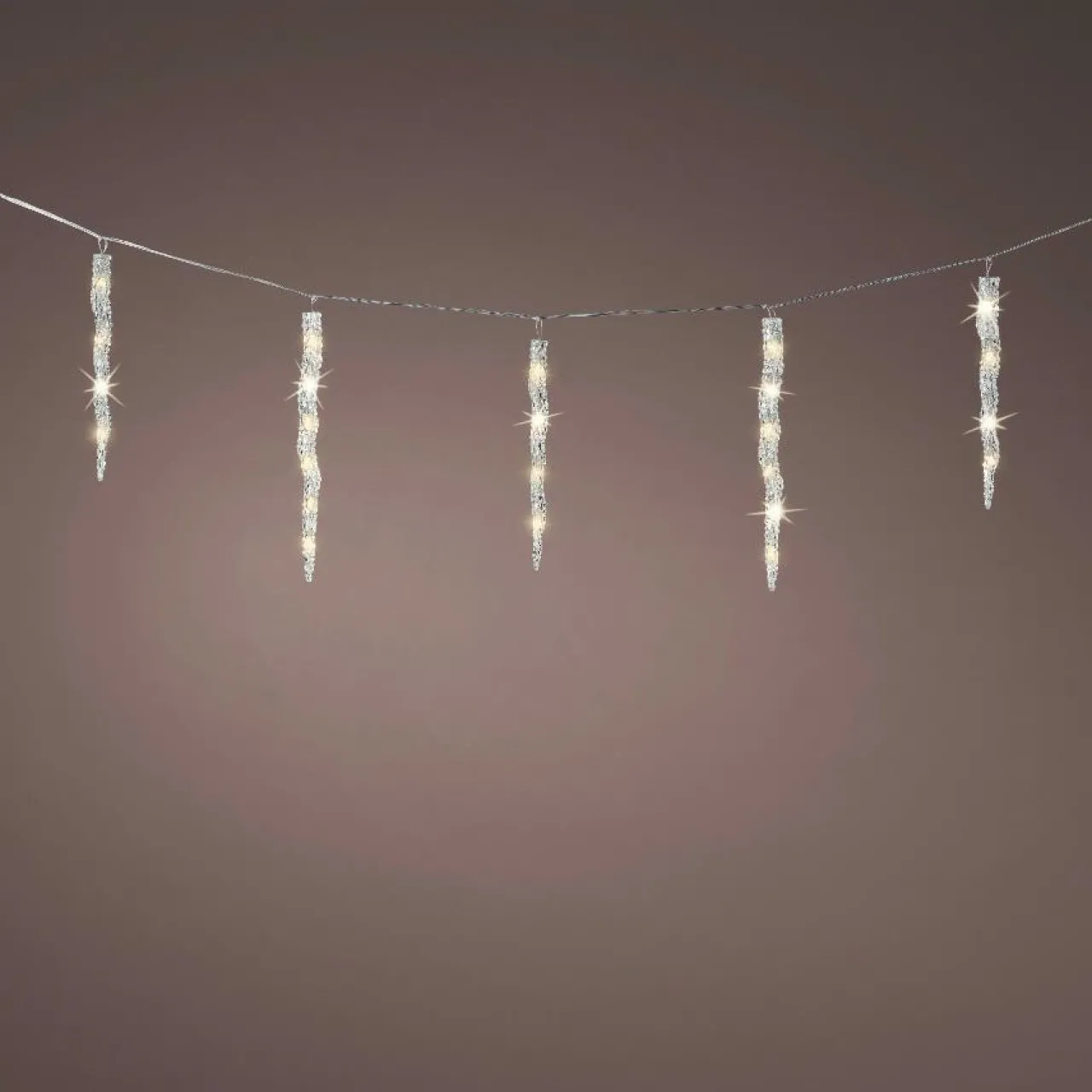 Guirlande Lumineuse|KAEMINGK Guirlande lumineuse connectable 3,60 m 60 LED Glaçons effet Flash Blanc chaud