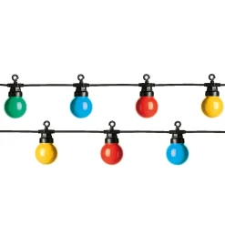 Luminaire Jardin|Eclairage Extérieur|#N/A Guirlande lumineuse connectable jardin 9,5 m 20 LED Guinguette Garden Multicolore