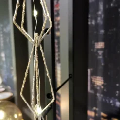 Guirlande Déco|KAEMINGK Guirlande lumineuse déco à piles 1,9 m Diamanti Blanc chaud