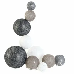 Guirlande Et Déco Lumineuse|THE HOME DECO LIGHT Guirlande lumineuse déco 10 boules 1 m Savannah Gris