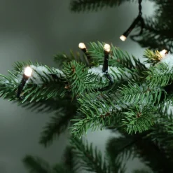 Guirlande Lumineuse|KAEMINGK Guirlande lumineuse Durawise à piles 17,90 m 240 LED câble noir Blanc chaud Blanc Chaud - câble noir