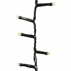 Guirlande Lumineuse|KAEMINGK Guirlande lumineuse Durawise à piles 17,90 m 240 LED câble noir Blanc chaud Blanc Chaud - câble noir