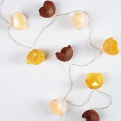 Luminaire Enfant|OSTARIA Guirlande lumineuse LED enfant (135 cm) Fleurs Multicolore