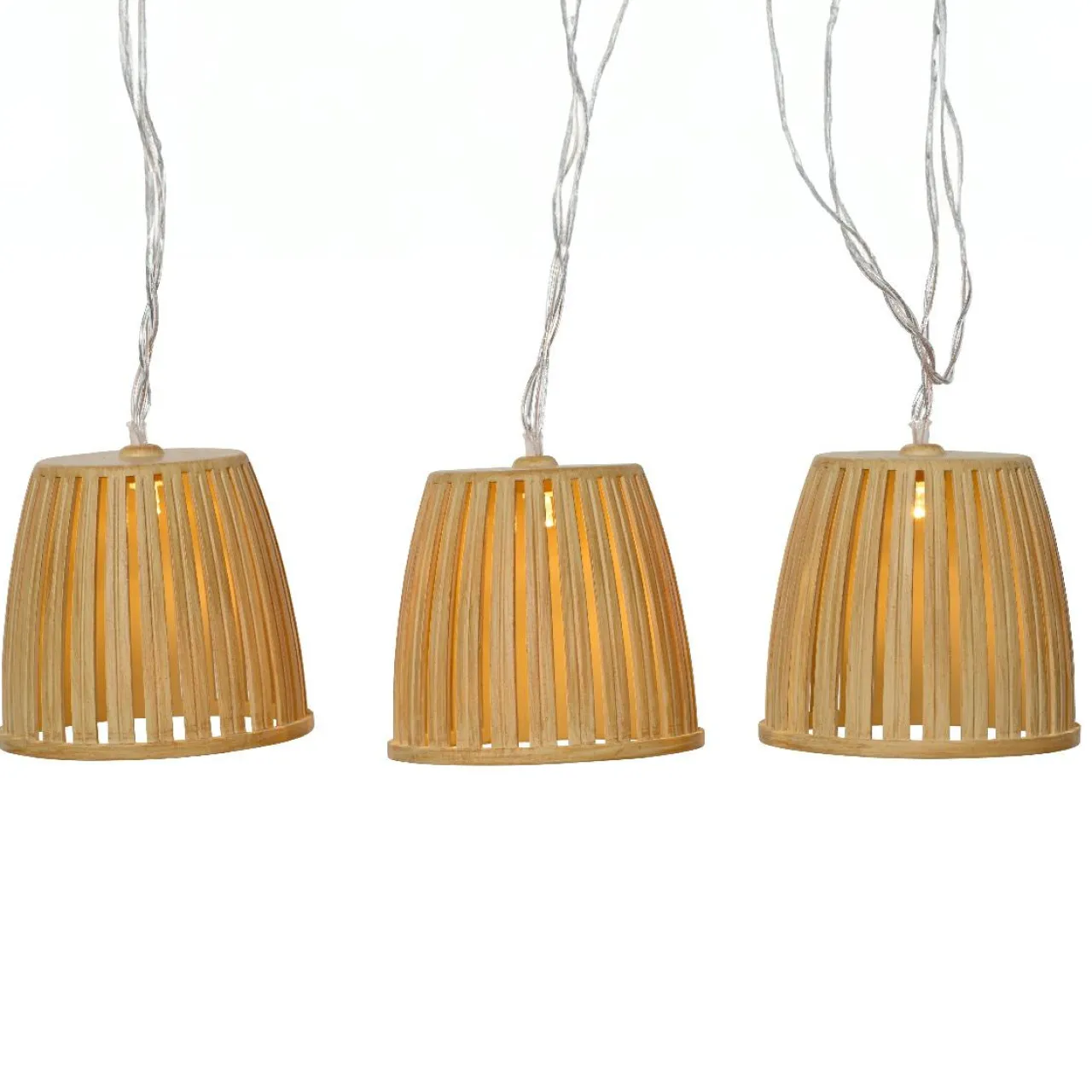 Luminaire Jardin|Eclairage Extérieur|#N/A Guirlande lumineuse solaire 4,5 m 10 LED (H28 cm) Celesta Naturel Beige