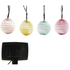 Luminaire Jardin|Eclairage Extérieur|#N/A Guirlande lumineuse solaire 2,7 m 10 LED Rainbow Multicolore