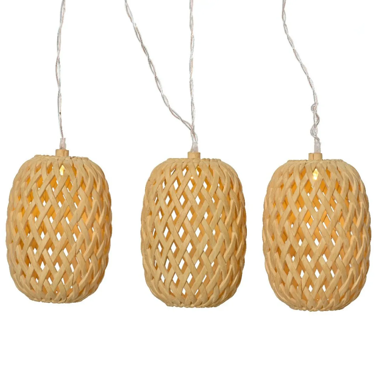 Luminaire Jardin|Eclairage Extérieur|#N/A Guirlande lumineuse solaire 4,5 m 10 LED (H28 cm) Balista Naturel Beige