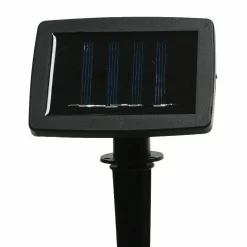 Luminaire Jardin|Eclairage Extérieur|#N/A Guirlande lumineuse solaire en métal 3,5 m 8 LED Indus Blanc chaud Noir