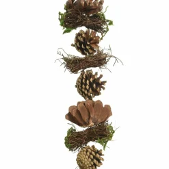 Guirlande En Sapin Artificiel|KAEMINGK Guirlande pomme de pin (150 cm) Forestia Naturel Marron