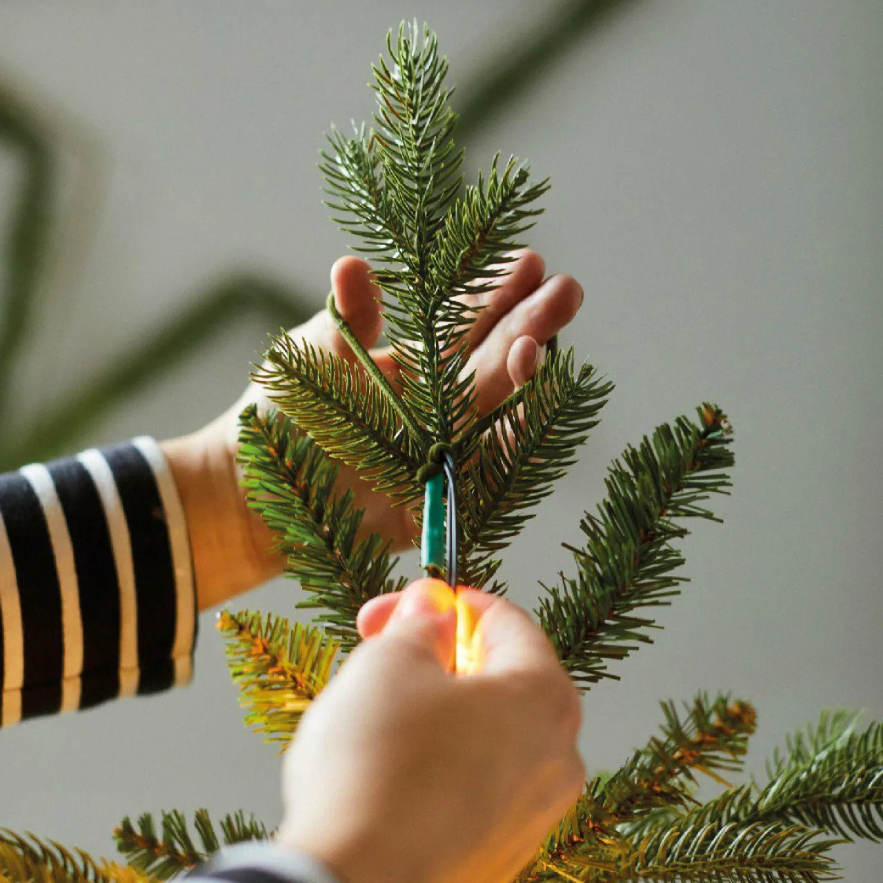 Guirlande Lumineuse|KAEMINGK Guirlande rideau pour sapin H1,80 m 408 Micro LED câble argent Blanc chaud Blanc Chaud - câble argent