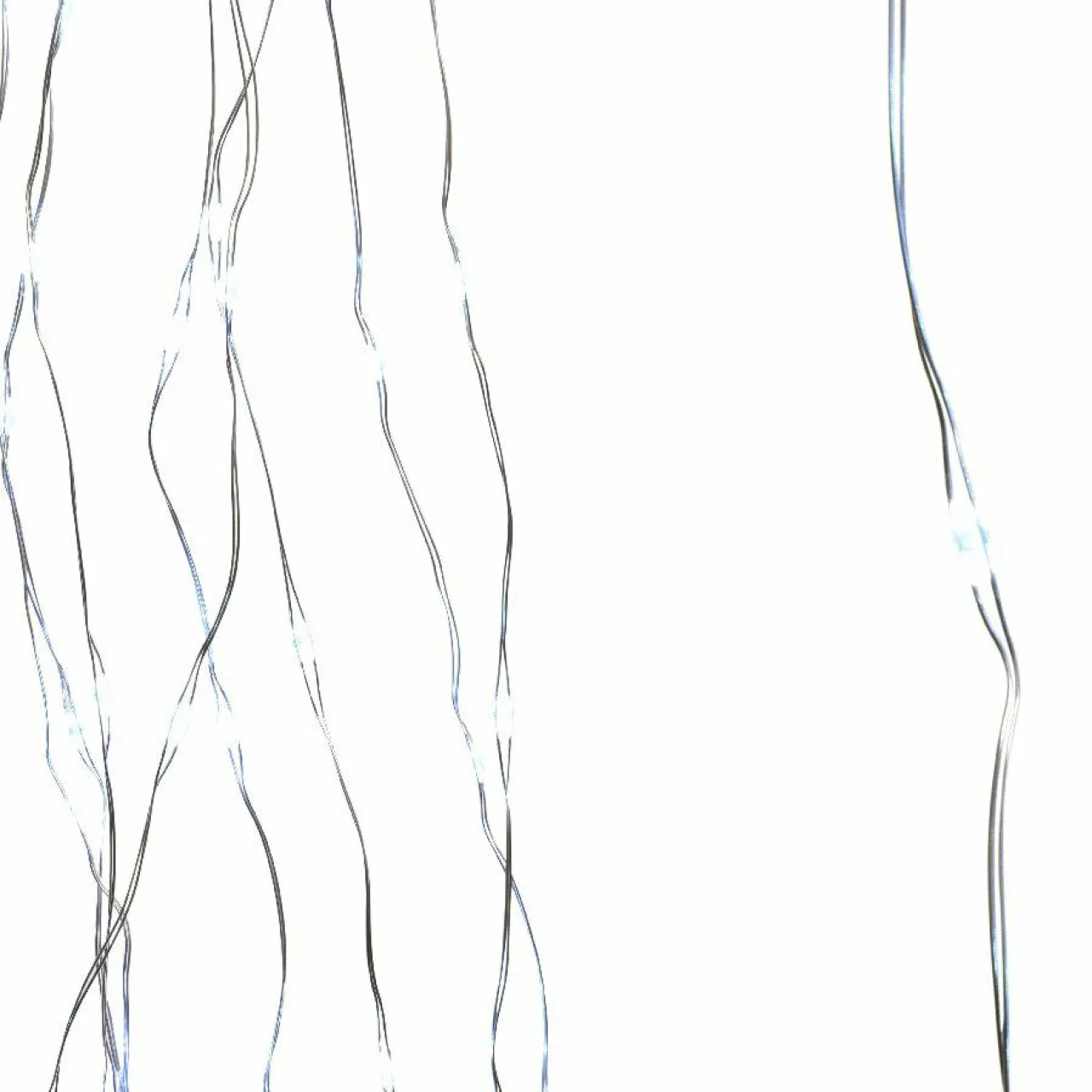 Guirlande Lumineuse|KAEMINGK Guirlande rideau pour sapin H2,40 m 832 Micro LED câble argent Blanc froid Blanc Froid - câble argent