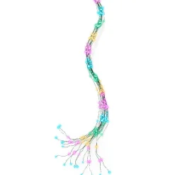 Guirlande Lumineuse|KAEMINGK Guirlande rideau pour sapin H2,10m 672 Micro LED câble vert Multicolore pastel Multicolore Pastel Câble Vert