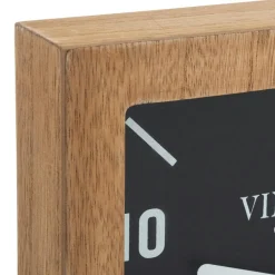 Objet Déco|Horloge|ATMOSPHERA Horloge à poser en (H23 cm) Silence Vintage Bois