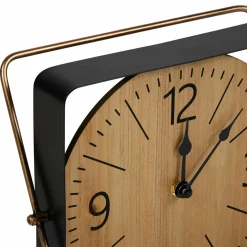 Horloge|OSTARIA Horloge à poser en métal (H25 cm) Galway Noir