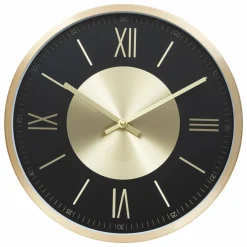Horloge|ATMOSPHERA Hloge murale aluminium (D30 cm) Ariana Or