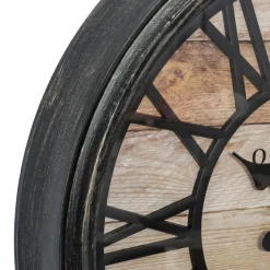 Horloge|ATMOSPHERA Horloge murale (D50 cm) Old Town patiné Marron