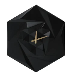 Horloge|EMINZA Horloge murale en bois (D45 cm) Fidji Noir