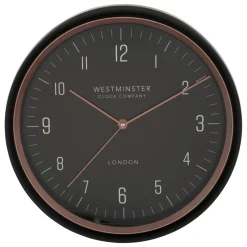 Horloge|ATMOSPHERA Horloge murale en métal (D29 cm) Sven Noir