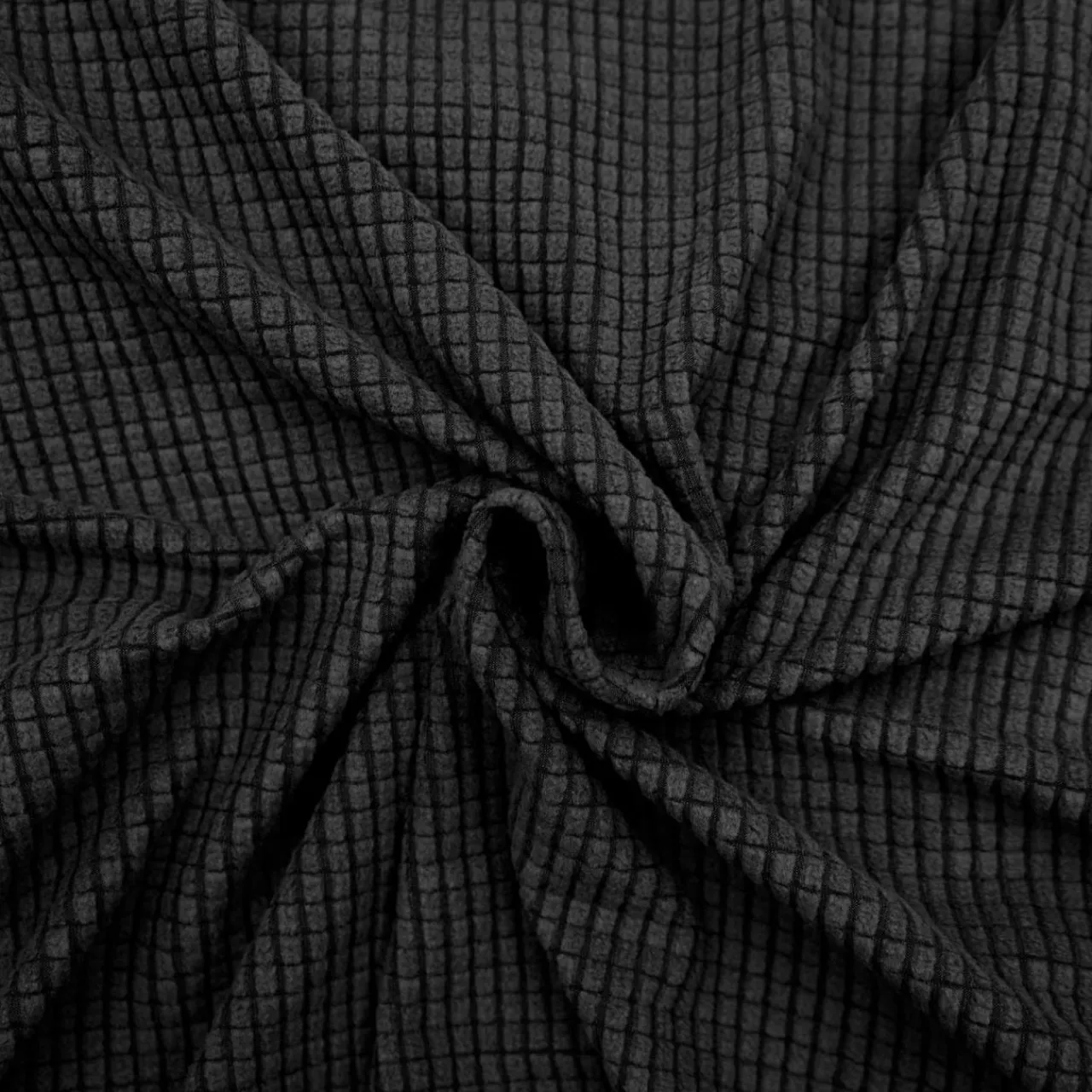 Housse De Canapé, Chaise|douceur d'intu017drieur Housse de canapé extensible effet gaufré (225 x 245 cm) Sacha Noir