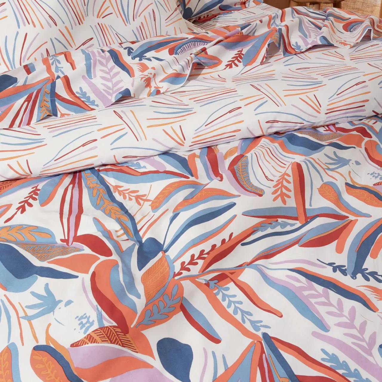 Housse De Couette|TRADILINGE Housse de couette coton (300 x 240 cm) Perroquet Salsa Multicolore