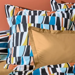 Housse De Couette|TRADI LINGE Housse de couette coton (280 x 240 cm) Pietro Multicolore