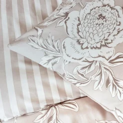 Housse De Couette|EMINZA Housse de couette coton (140 x 200 cm) Lara Beige